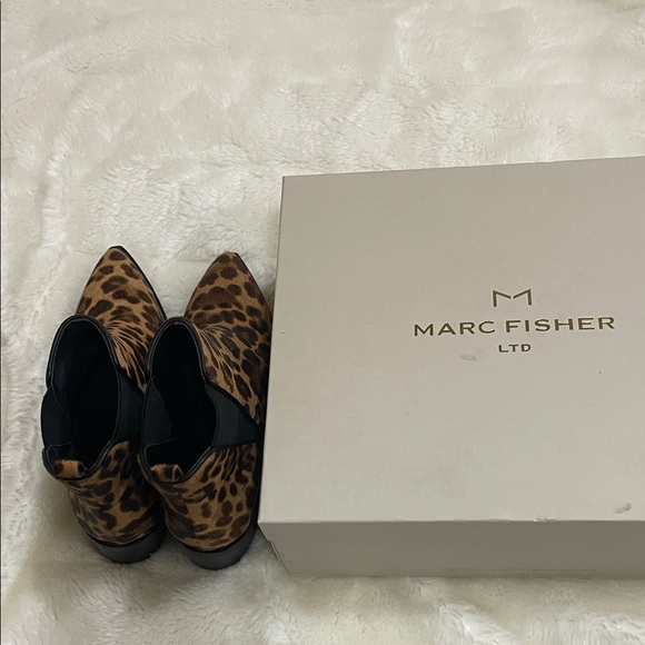 Marc Fisher NEW Brown Leopard Ankle Boots - Picture 11 of 12
